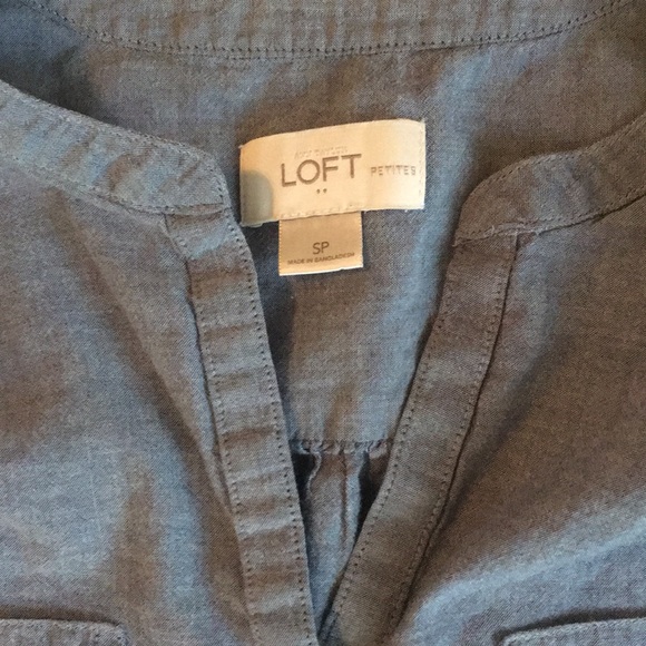 Chambray top with 3/4 sleeves from Ann Taylor - Picture 2 of 3